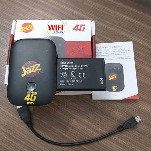 Jazz 4G All Network Unlock Internet Device 9 Month waranty Full Box 3