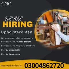 Upholstery Man Job