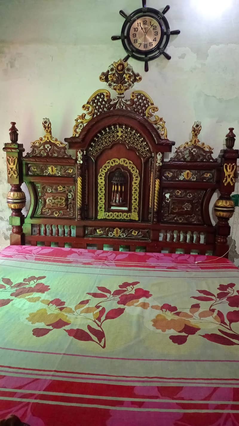 Chinnioti wooden Bed for Sale 1