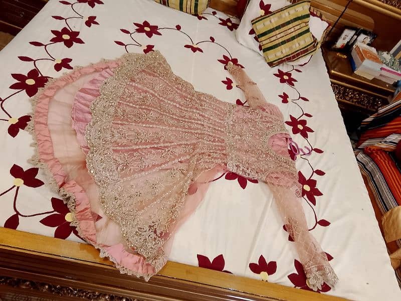 Net used cloth in pink color 2