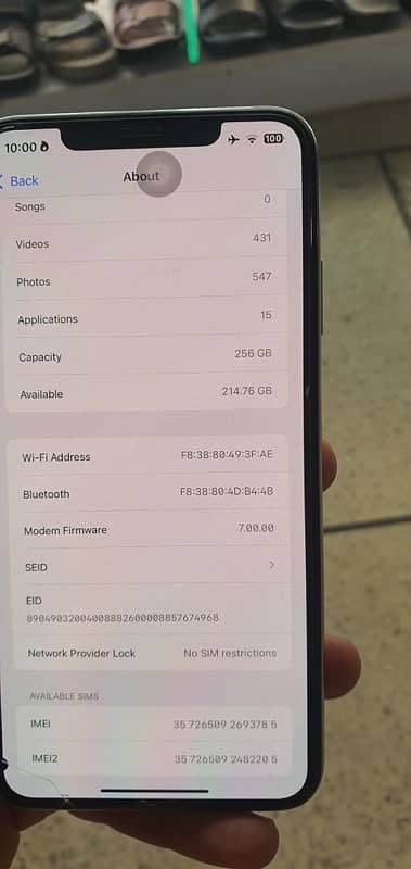 Iphone xs max 256Gb Pin Dot Non 2