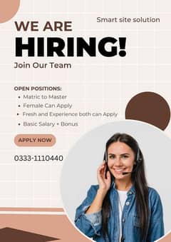 Best opportunity for female call center job Islamabad