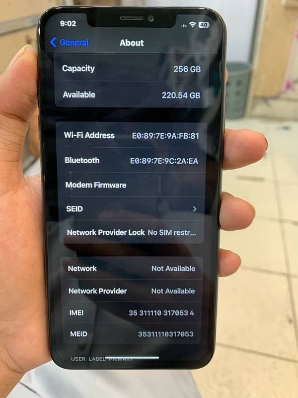 iPhone xsmax 256gb non pta 10/10 condition 9