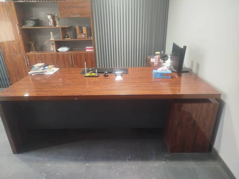 OFFICE TABLE, SIDE TABLE AND BACK SIDE FOR SALE FRESH PIECE 1