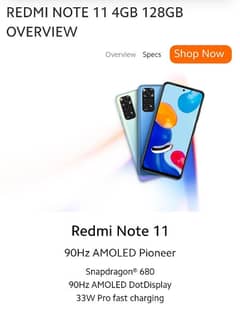 redmi note 11 4gb 128 good condition for sell