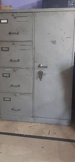 steel drawers with a side cupboard 0