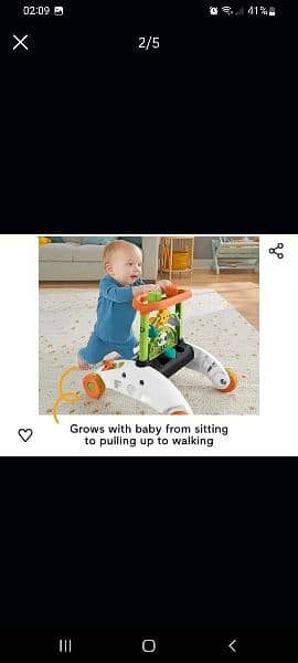 Fisher price 2-sided steady walker 3