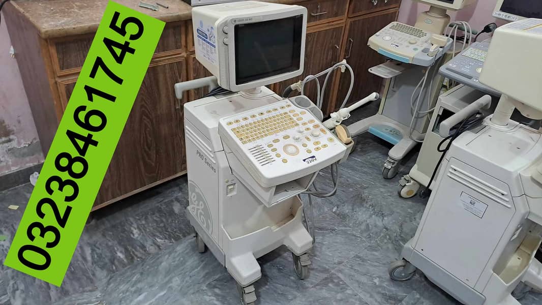 Ge logic 200 pro simple American ultrasound machine convex & tvs prob 0