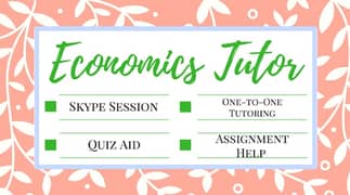 Economics totur for 11st,12nd,13rd,14th years student