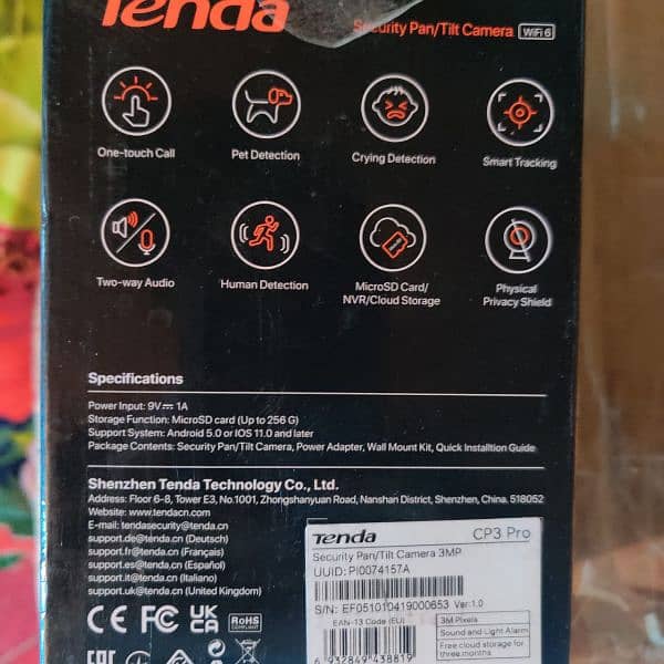 tenda security pan/tilt camera cctv for sale 1