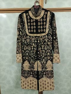 Embroidery Sherwani with Kulla and Khusa.