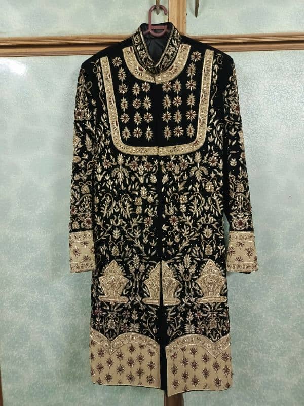 Embroidery Sherwani with Kulla and Khusa. 0