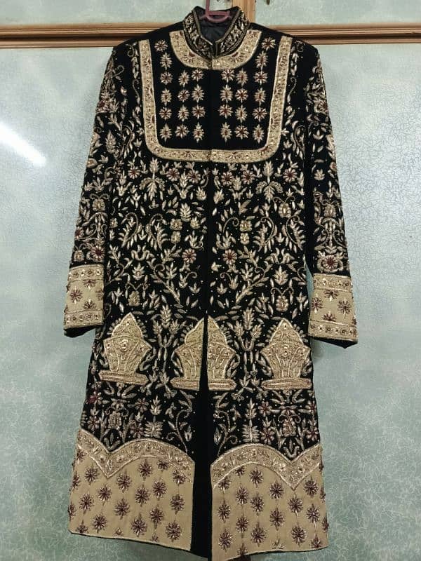 Embroidery Sherwani with Kulla and Khusa. 1