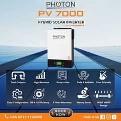 PHOTON 6KW INVERTER 7000PV