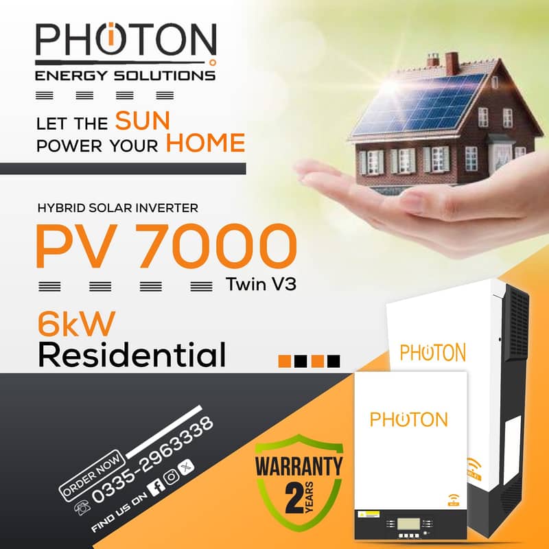 PHOTON 6KW INVERTER 7000PV 1