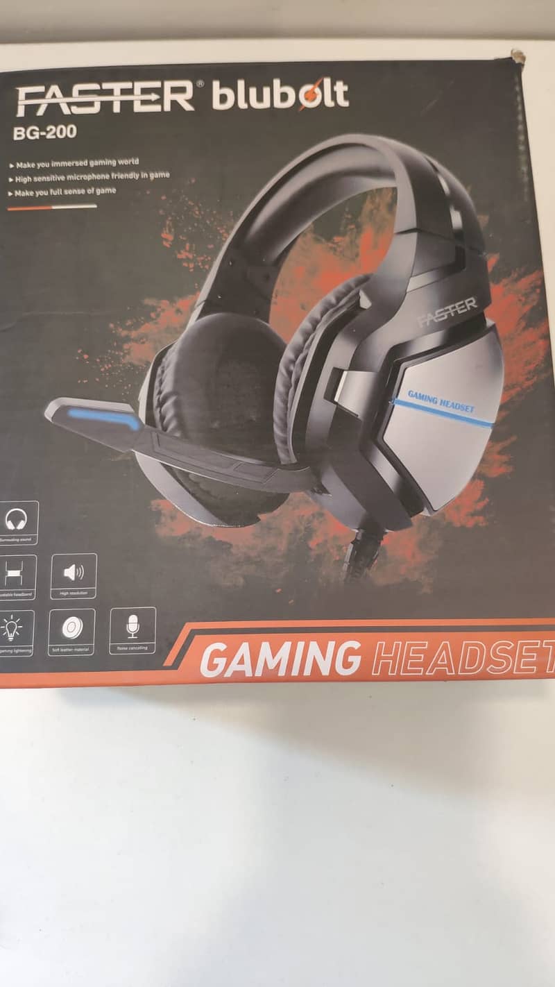 Faster BG 200 headset just 2 days used condition 10/10 3