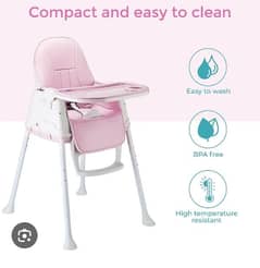 pink high chair