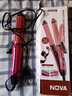 2 in 1 hair straightener+curler