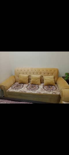 Sofa set 5 seater cream color 03009856611