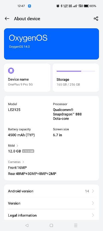 One plus 9 pro 12+12 -- 256 GB Vip Double Sim patch Approvd 0