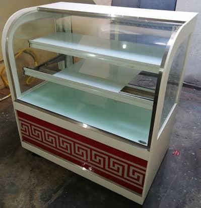 Display Counter with Heating System & Lighting System