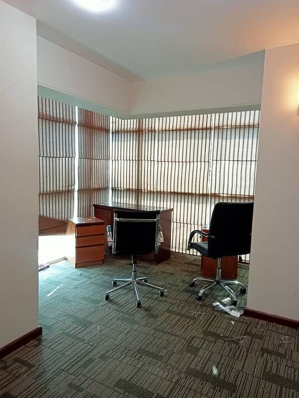 Semi Furnished full floor office with chambers 4