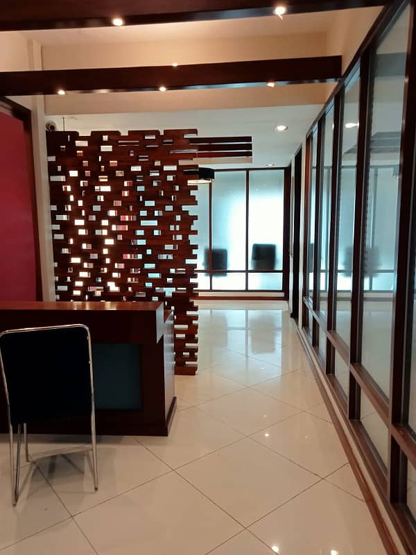 Semi Furnished full floor office with chambers 8