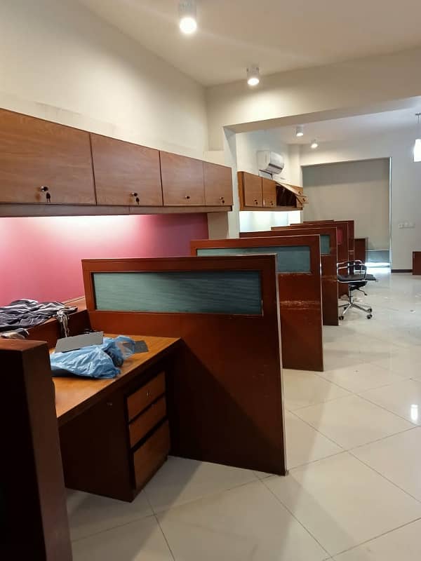 Semi Furnished full floor office with chambers 10