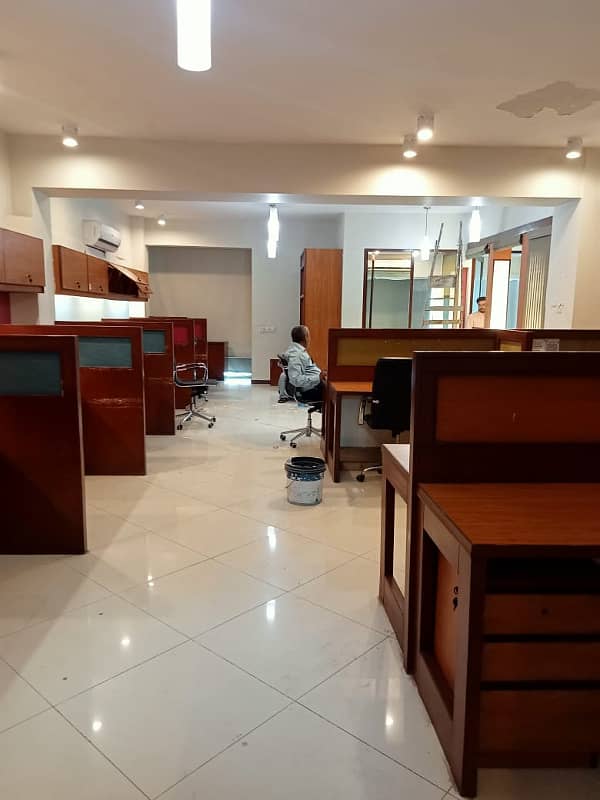 Semi Furnished full floor office with chambers 15