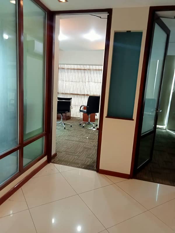 Semi Furnished full floor office with chambers 19