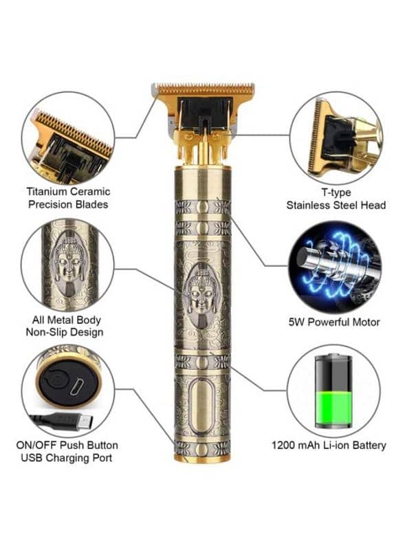 Rechargeable Men's Hair Trimmer-Vintage T9 2