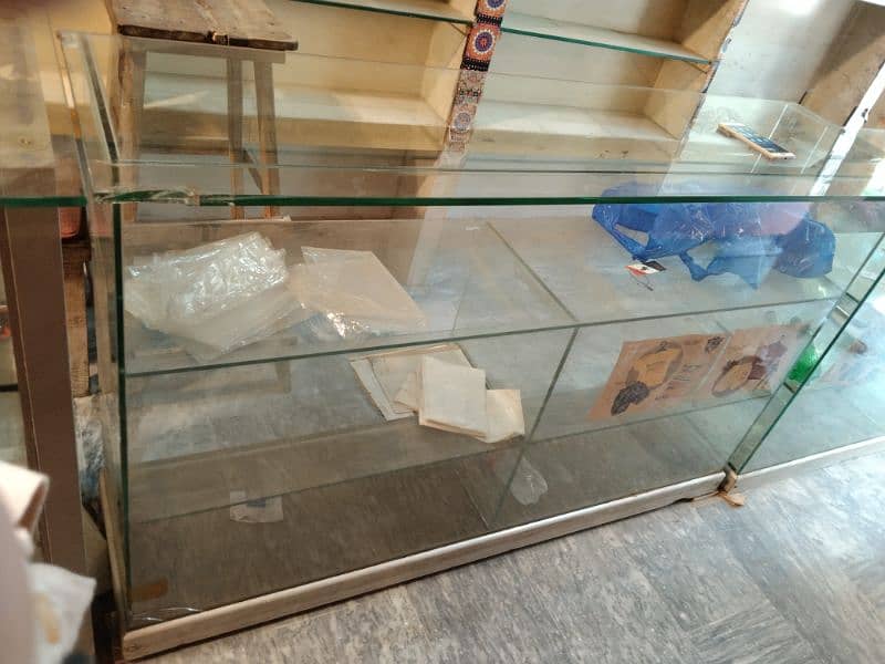 Glass tables for garments shop 1