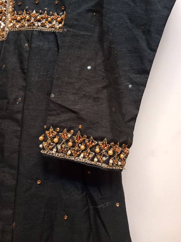 black Maxi with golden work  for sale 1