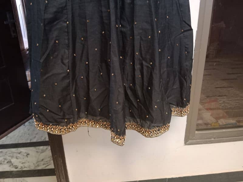 black Maxi with golden work  for sale 3