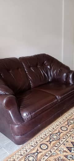 Leather sofa two two seater