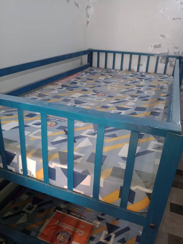 King size strong Iron Bunker Bed (without mattress) 1