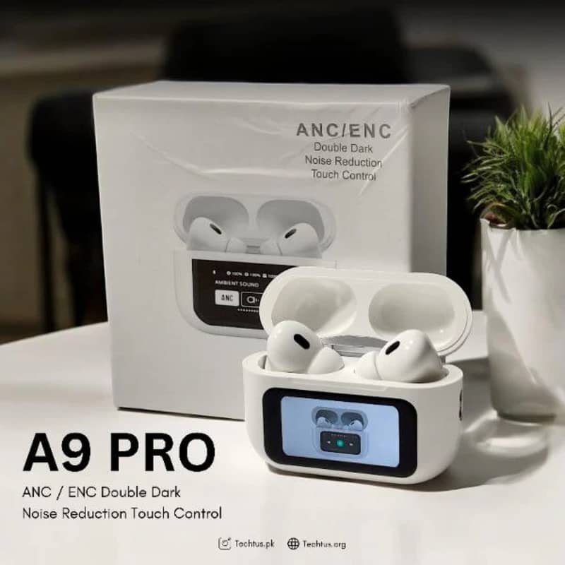 A9 PRO Anc Earbuds The Latest Anc+Enc Smart Screen Style with Multipl 3