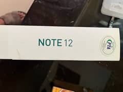 note 12 Only box. .