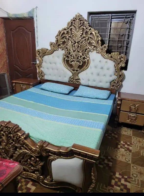 king bed set with dressing table without matters 3