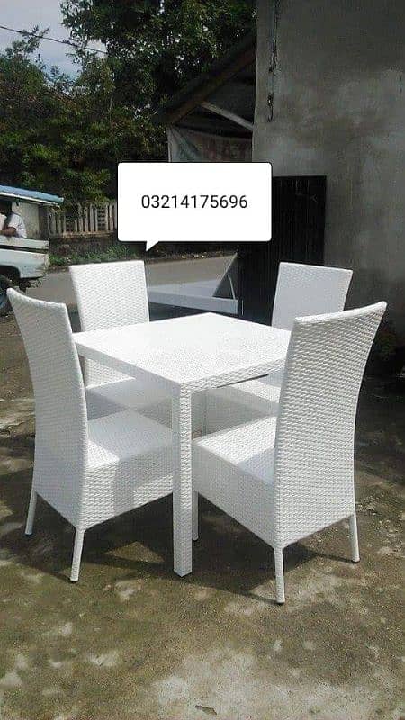 RATTAN GARDEN OUTDOOR UPVC FURNITURE SOFA SET CHAIRS TABLE UMBRELLA 5