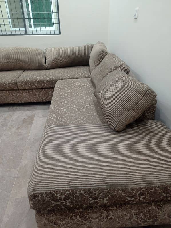 L shape large size sofa set 1