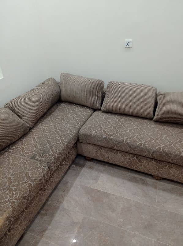 L shape large size sofa set 2