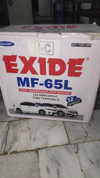 Exide MF - 65L for all car Daihatsu toyota honda send Suzuki 1