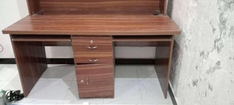 double study table with chairs 2