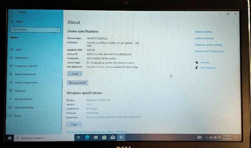 Dell Latitude E6440 | 8GB RAM | 120GB SSD | Intel Core i5 @2.6GHz 3