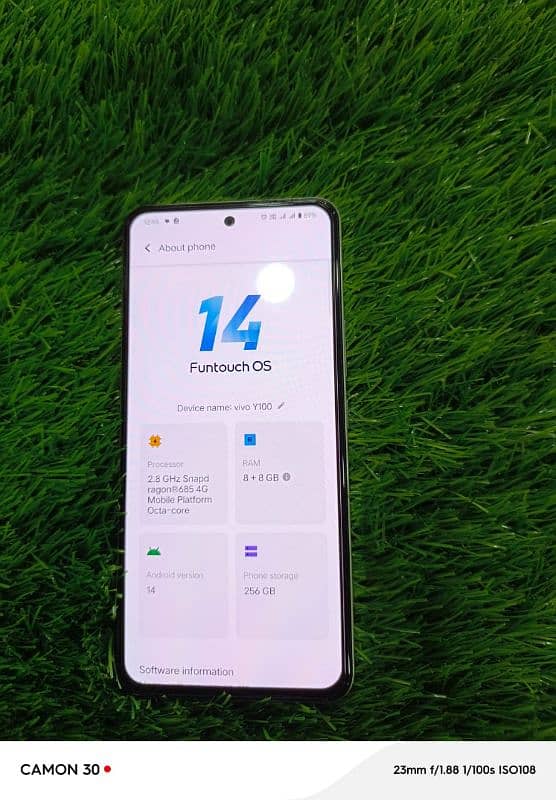 Vivo Y100 Ram;8+8  Rom;256 Amoled Screen 2