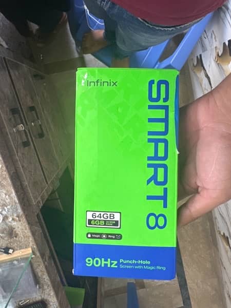 inifinix smart 8 bilkul lush condition 7