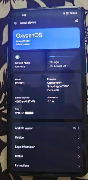 OnePlus 8t 12/256 3