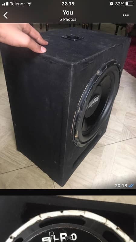 woofer for amplifier with heavy bass ready to plug in 7