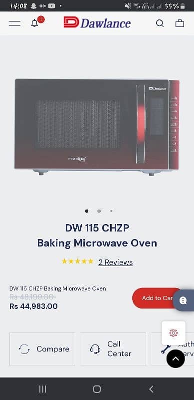 dawlance box pack 3in1 microwave for sale 1